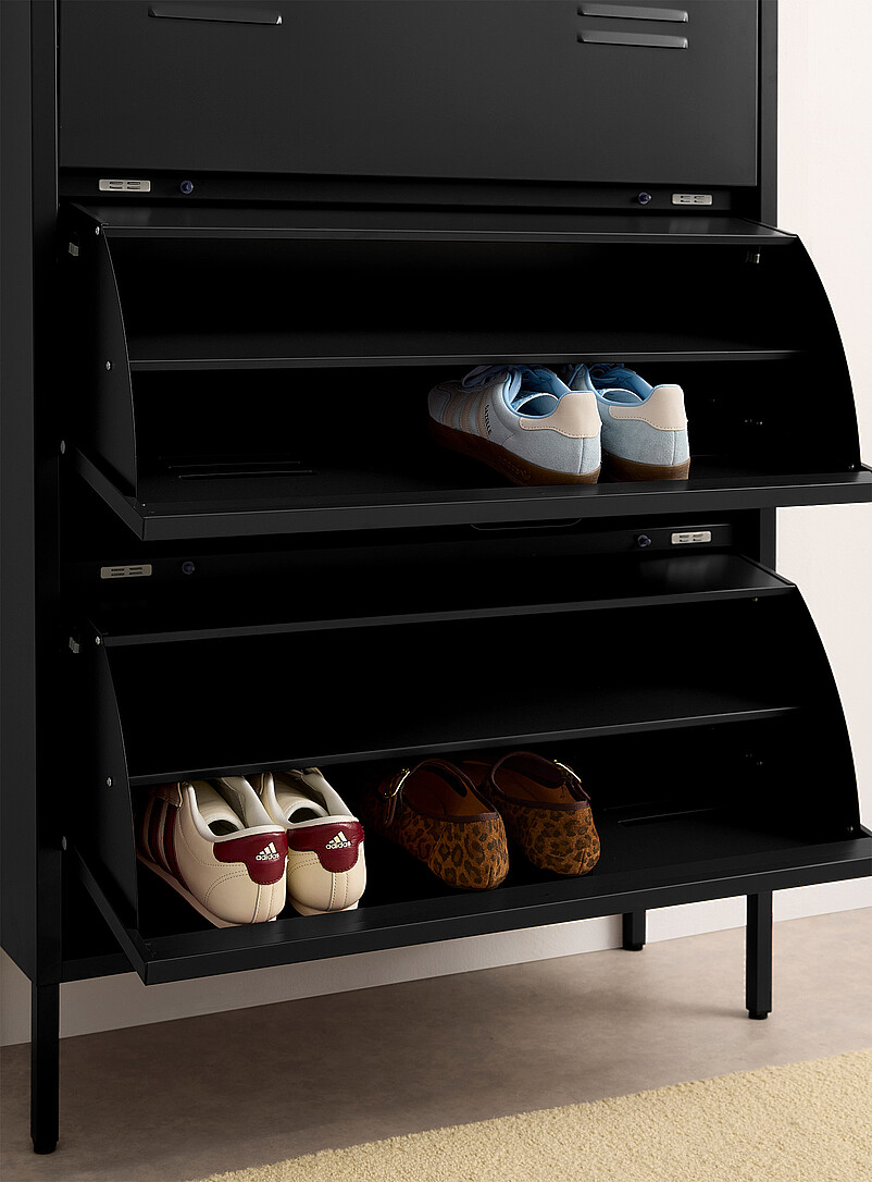 Simons Maison: Le meuble &agrave; chaussures m&eacute;tal style casier Vert