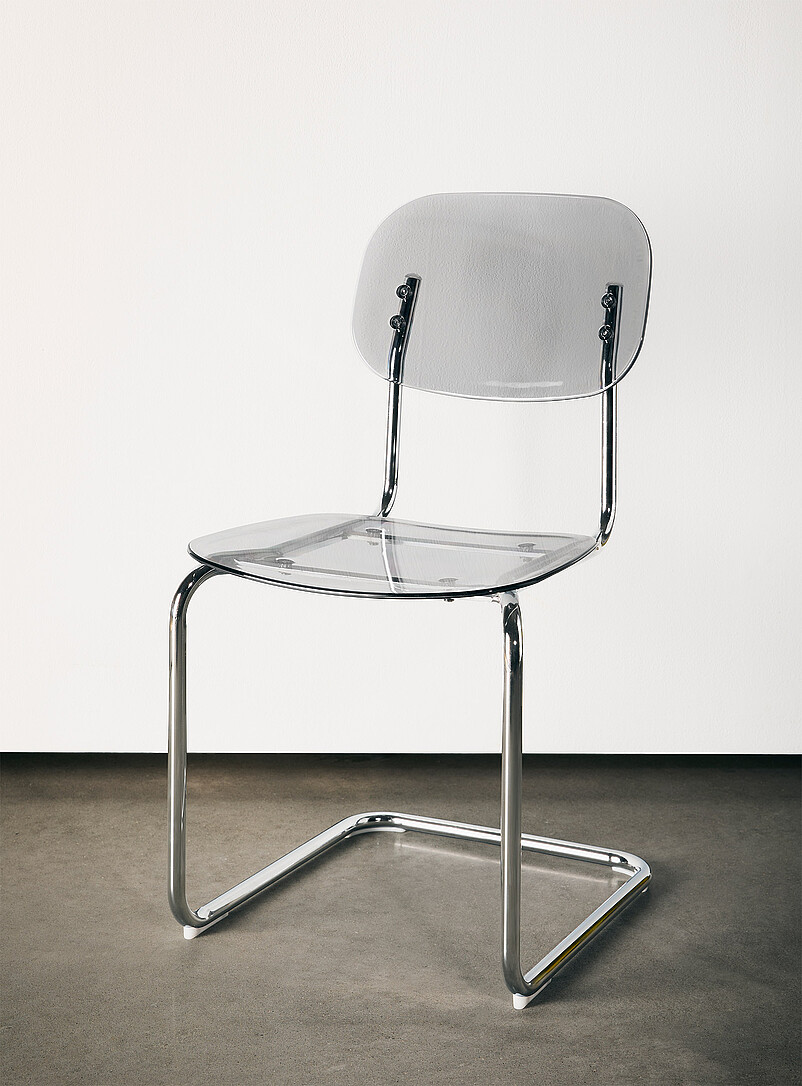 Simons Maison: Les chaises polycarbonate et m&eacute;tal Ensemble de 2 Gris