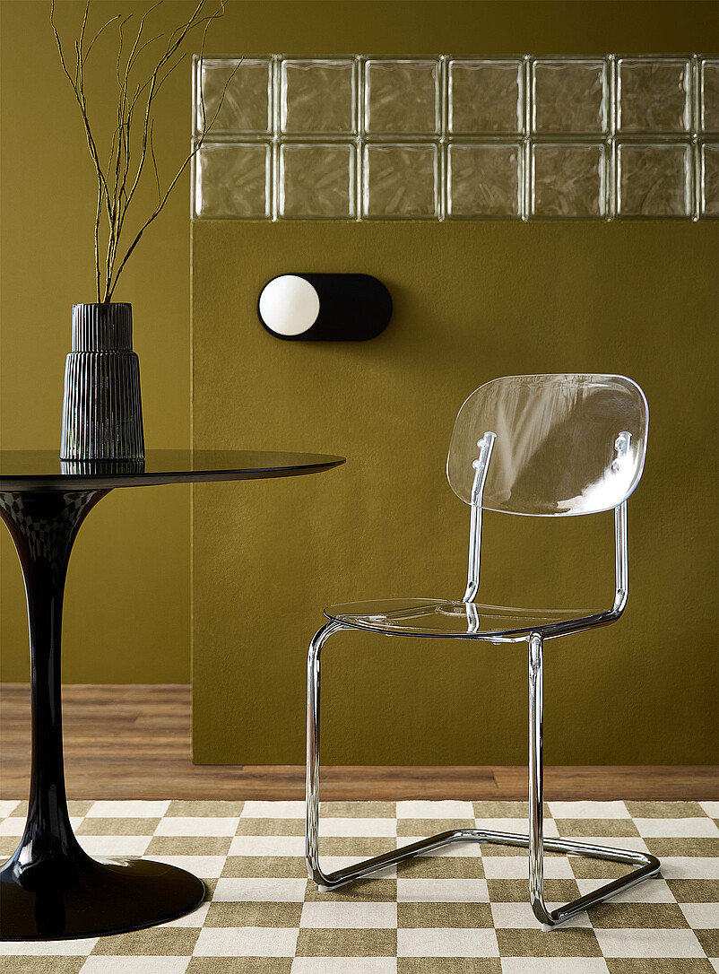 Simons Maison: Les chaises polycarbonate et m&eacute;tal Ensemble de 2 Gris