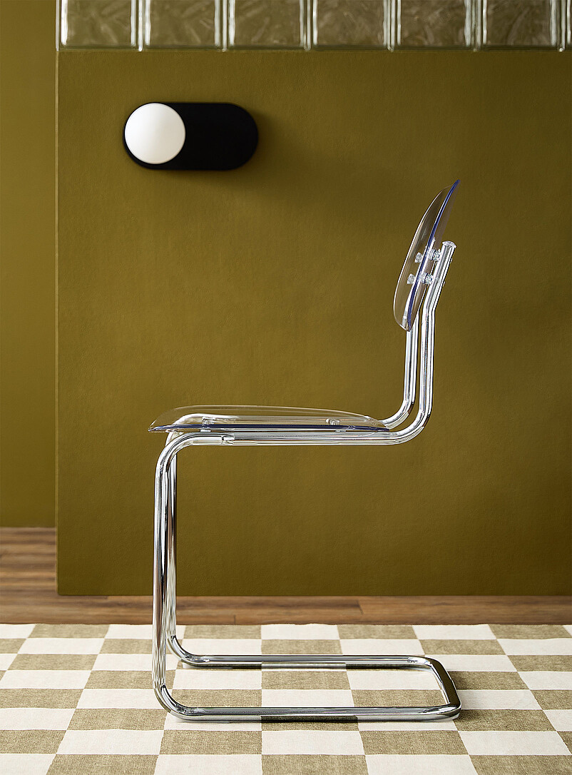 Simons Maison: Les chaises polycarbonate et m&eacute;tal Ensemble de 2 Gris