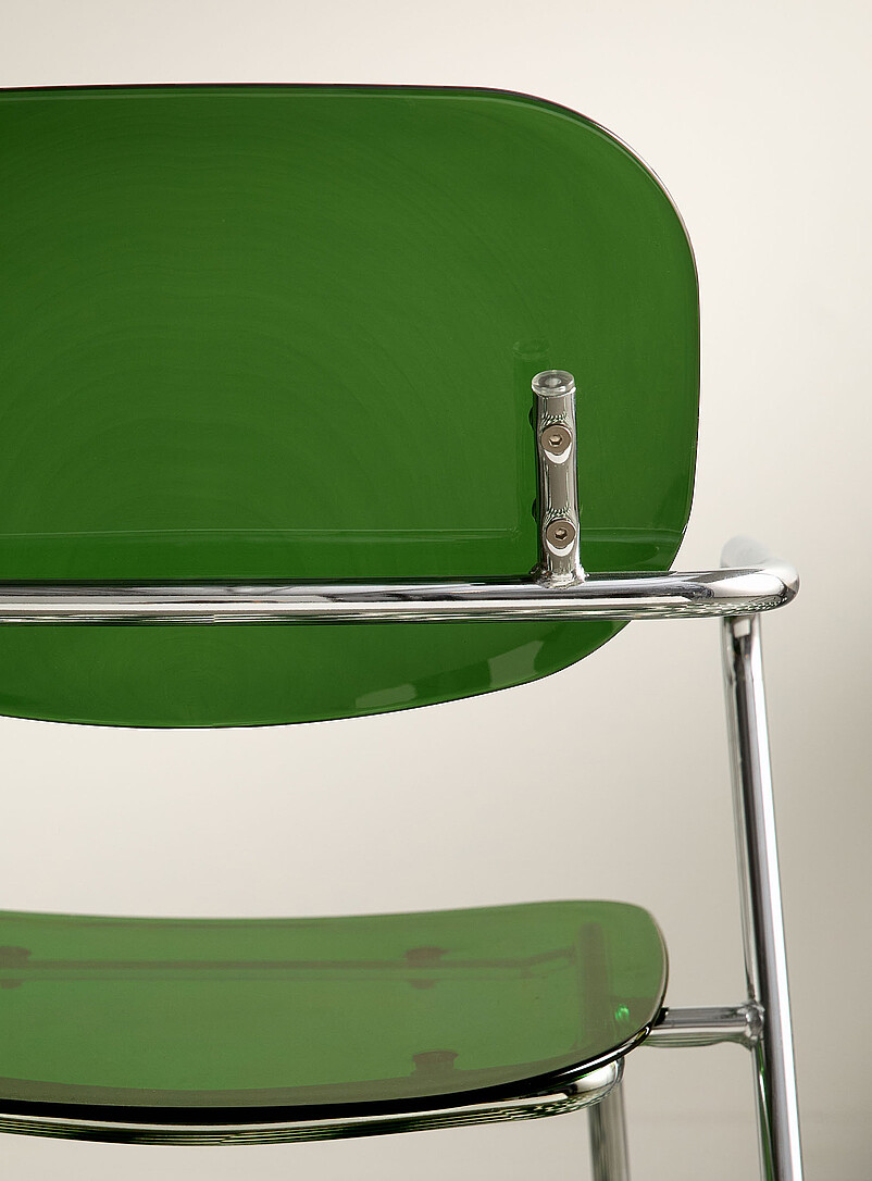 Simons Maison: Les chaises &agrave; accoudoirs polycarbonate et m&eacute;tal Ensemble de 2 Ivoire