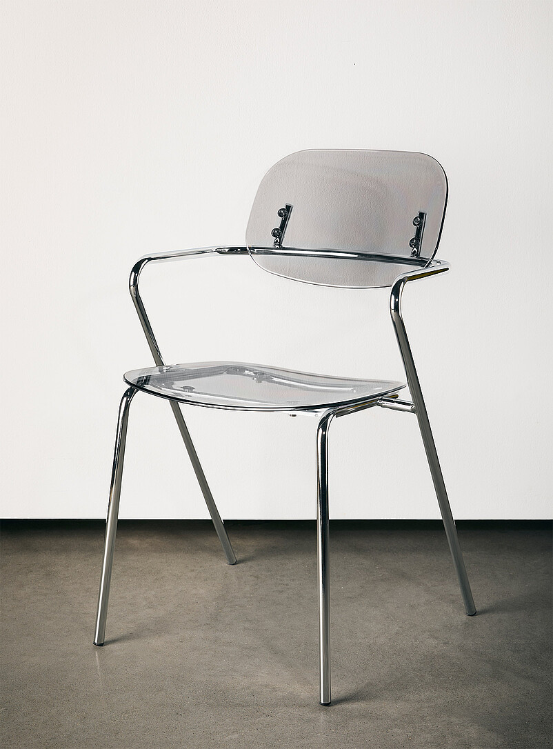 Simons Maison: Les chaises &agrave; accoudoirs polycarbonate et m&eacute;tal Ensemble de 2 Ivoire