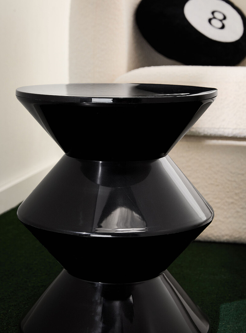 Simons Maison: La table d'appoint zigzag Noir