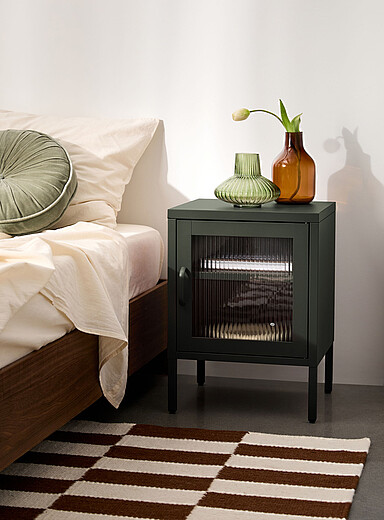 Simons Maison Sunflower Yellow Metal nightstand with door