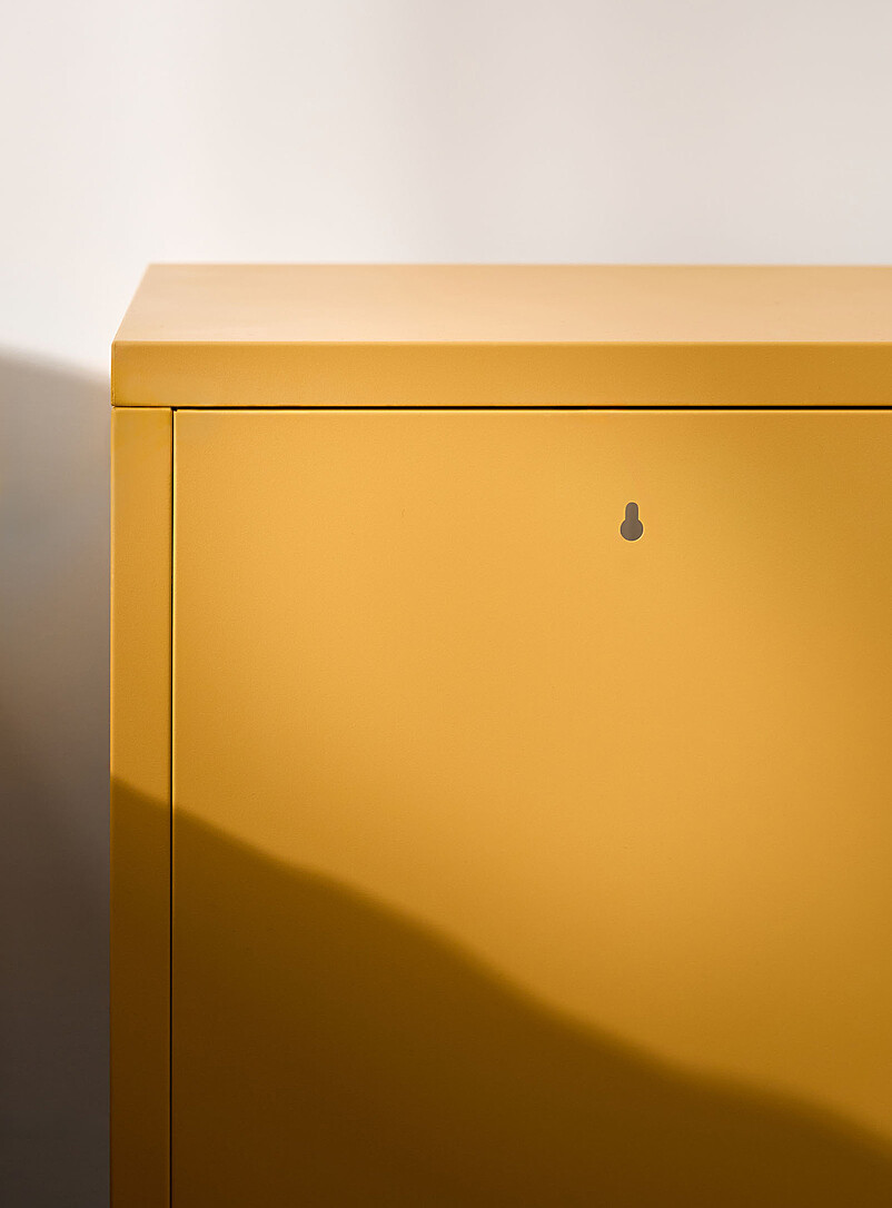 Simons Maison: La table de chevet m&eacute;tallique avec porte Cuivre - Rouille
