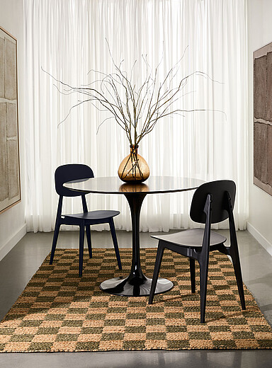 Colourfull polypropylene chairs Set of 2
