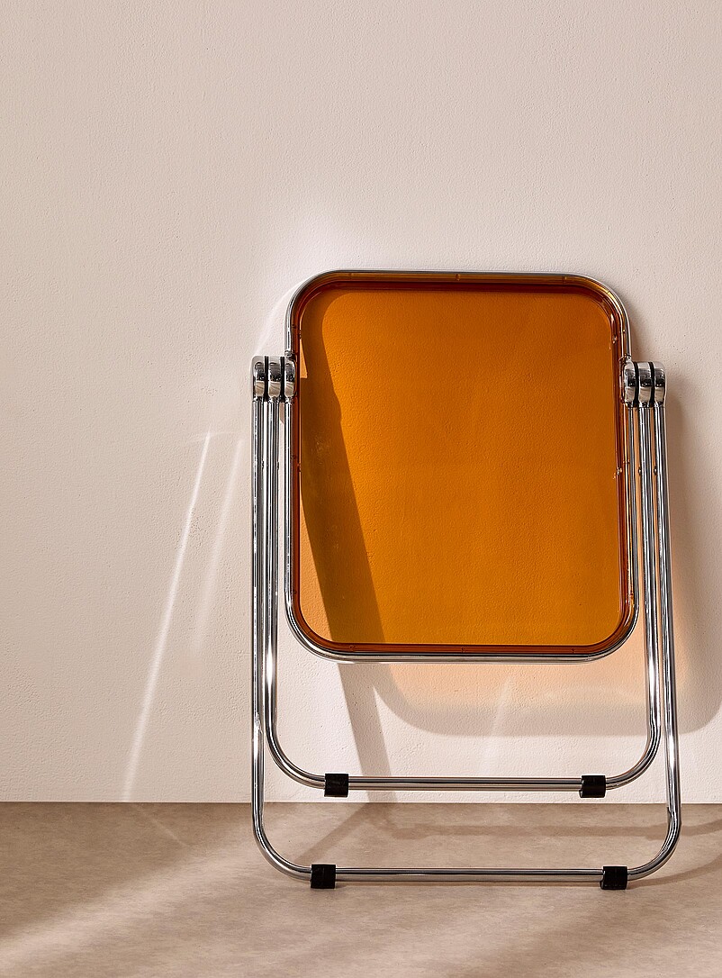 Metal and polyethylene folding accent table product image 2