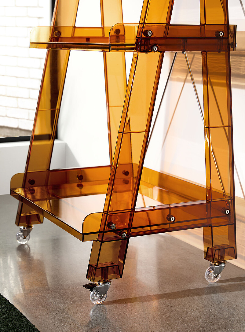Large wheeled polycarbonate shelving product image 3