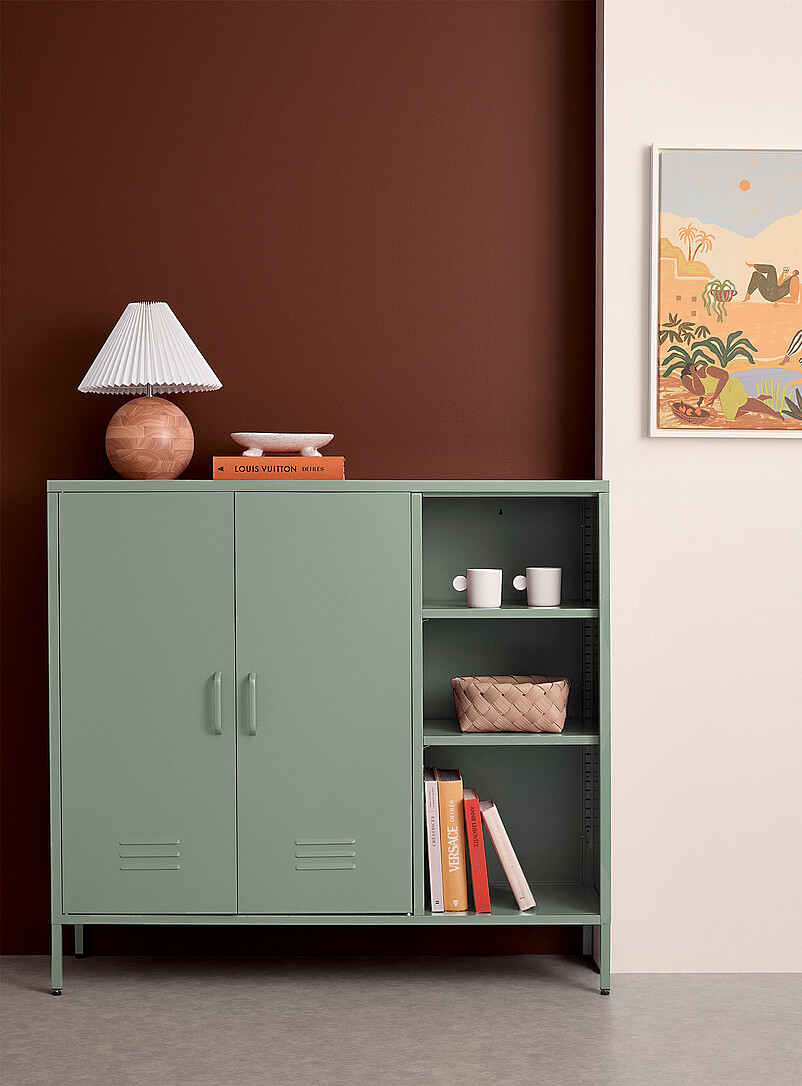 Metal Locker-Style Sideboard