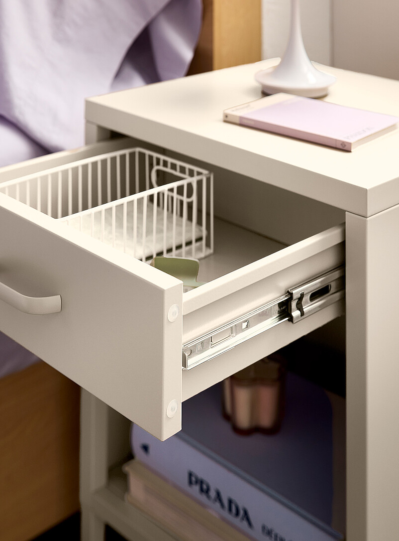 Metal bedside table with legs product image 2