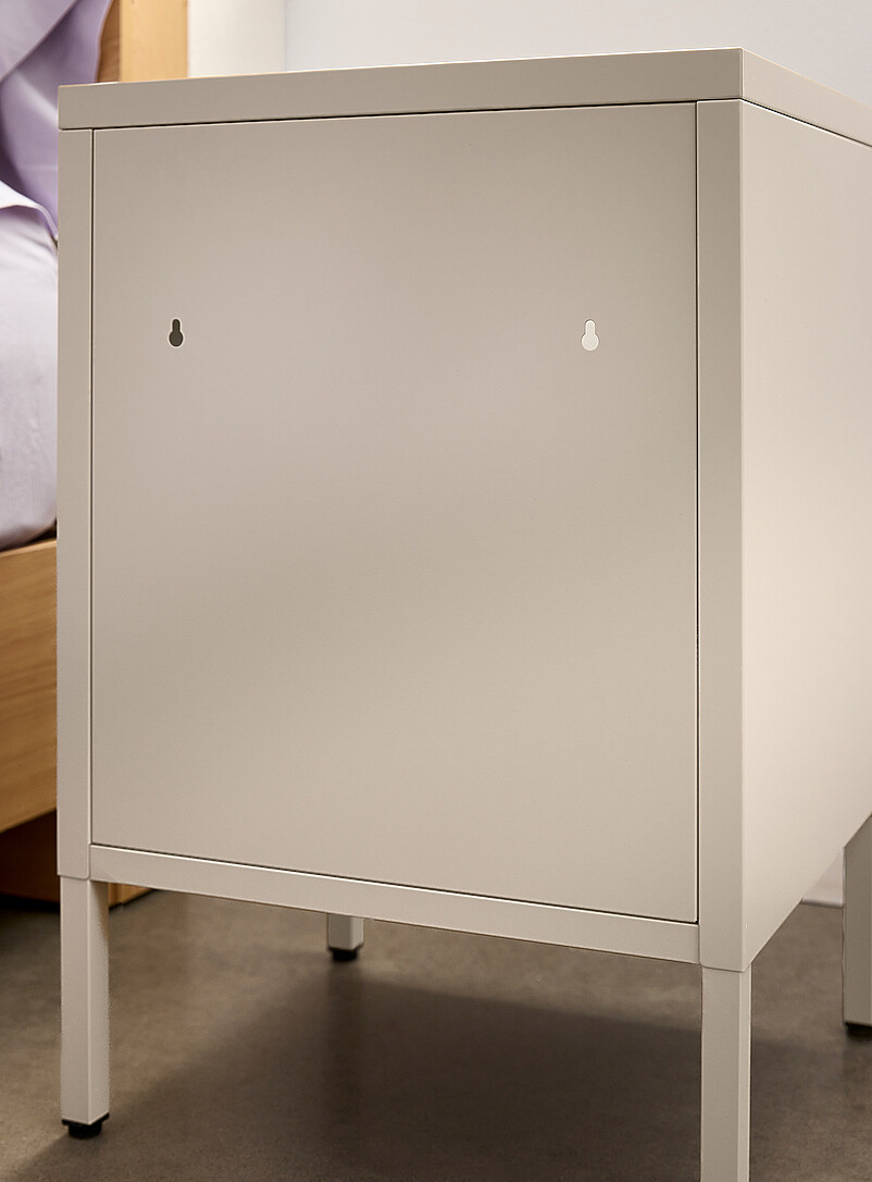 Metal bedside table with legs product image 3