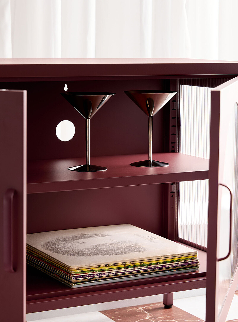Metal TV unit with doors product image 3