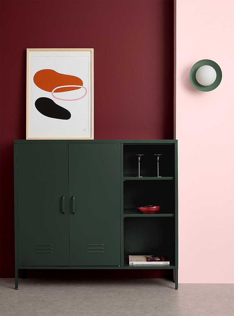 Metal Locker-Style Sideboard