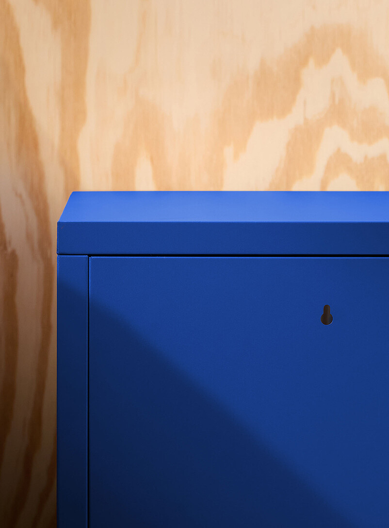 Metal nightstand with door product image 3
