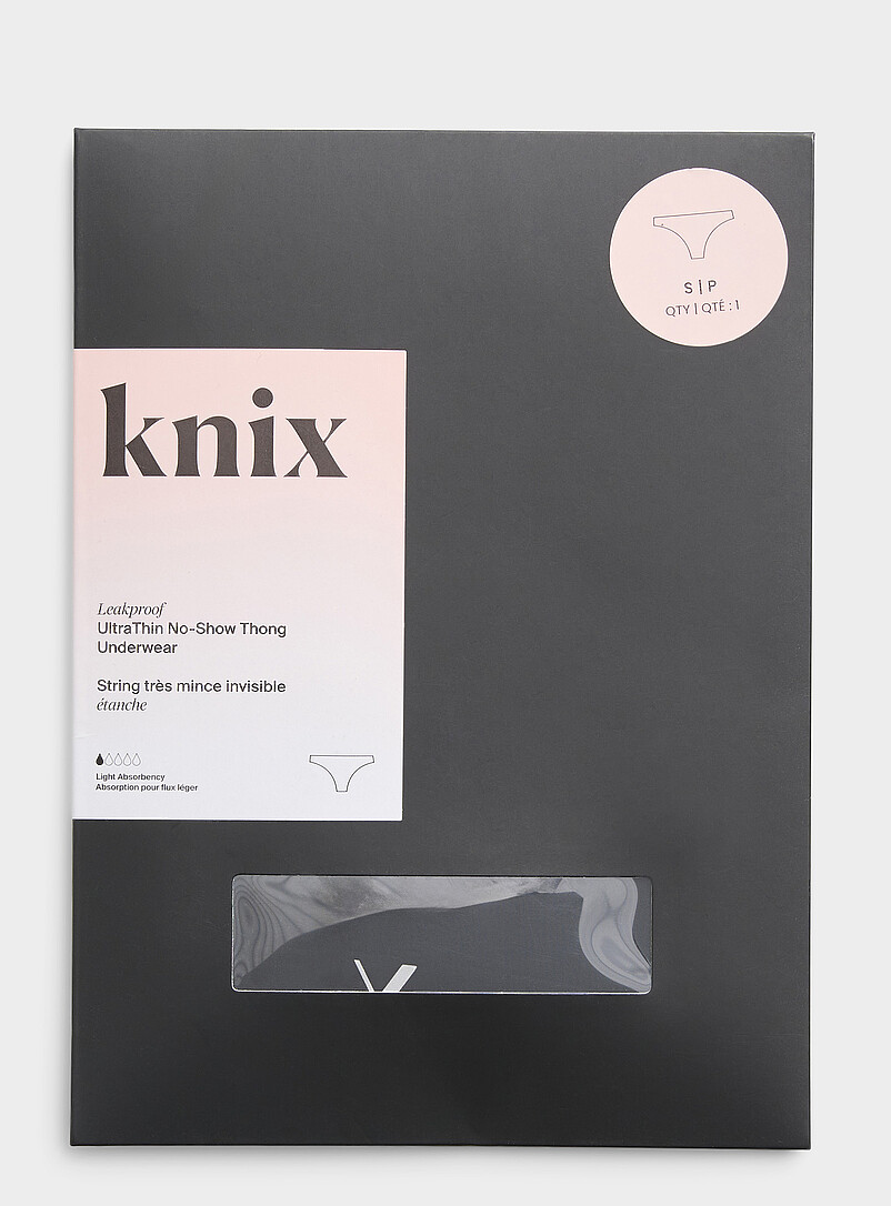 Knix Beige UltraThin No-Show thong period panty Absorption: light for women