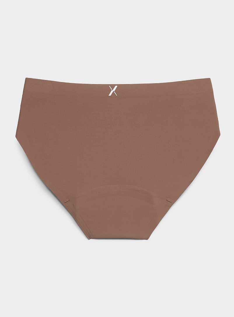 Knix: La culotte menstruelle bikini ultramince No-Show Absorption : mod&eacute;r&eacute;e Noir pour femme