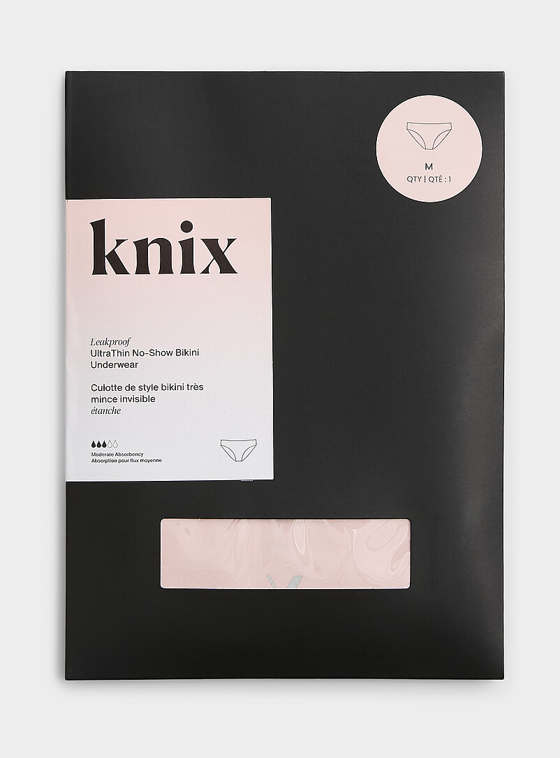 Knix Dusky Pink UltraThin No-Show bikini period panty Absorption: moderate for women
