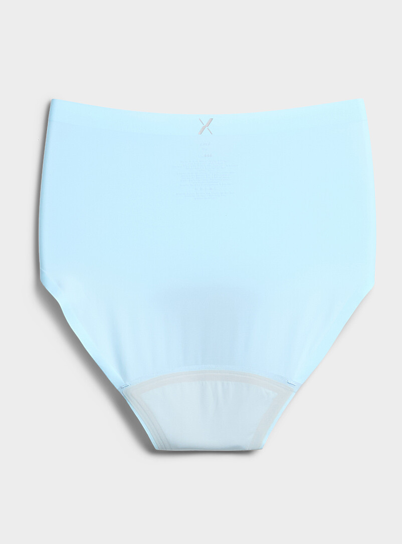 Knix: La culotte menstruelle taille haute ultramince No-Show Absorption : mod&eacute;r&eacute;e Blanc &agrave; motifs pour femme