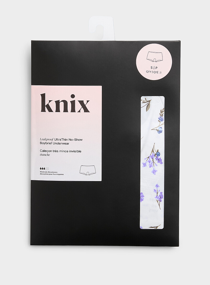 Knix Baby Blue UltraThin No-Show boyshort period panty Absorption: moderate for women