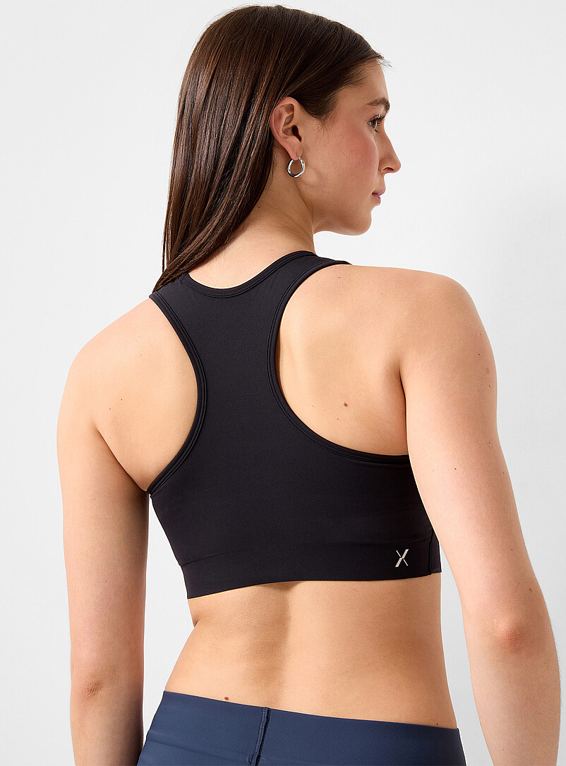 Knix Black Momenta racerback bra for women