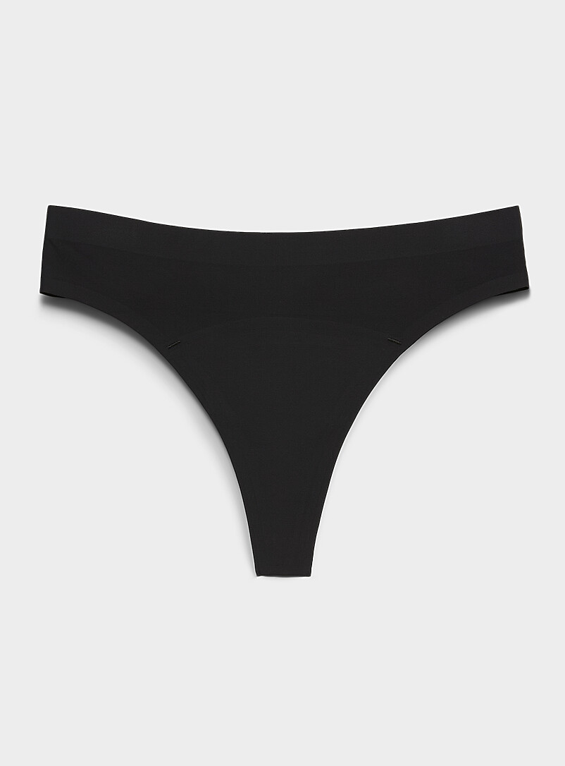 Ultrathin No-Show Thong Period Panty Absorption: Light