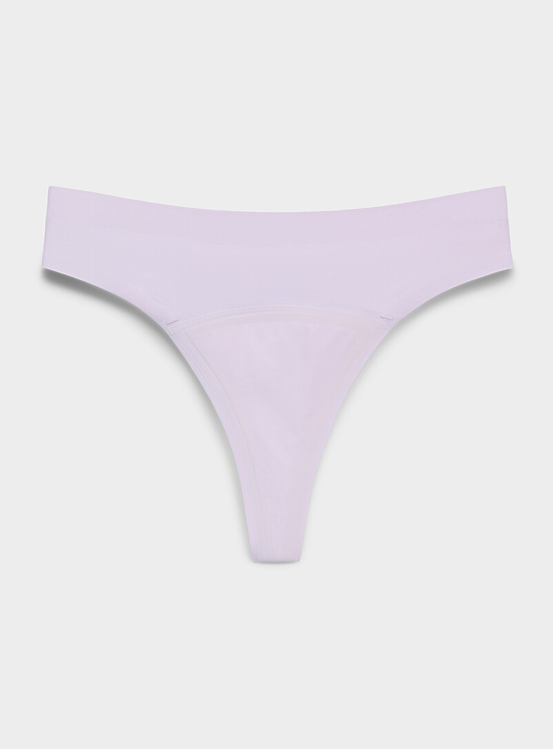 Ultrathin No-Show Thong Period Panty Absorption: Light