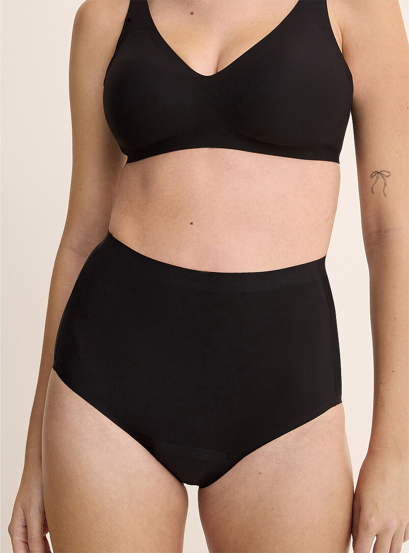 Ultrathin No-Show High-Waist Period Panty Absorption: Moderate