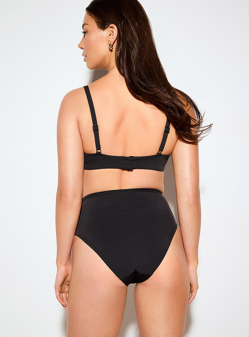 Black high-cut sculpting bikini bottom product image 3