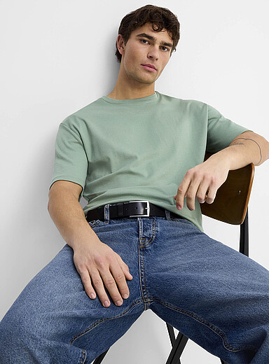 Le 31 Assorted Green Organic Pima cotton T-shirt <b>Comfort fit</b> for men