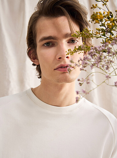 Le 31 Off White Raglan sleeve boxy T-shirt <b>Le 31 Studio capsule</b> for men