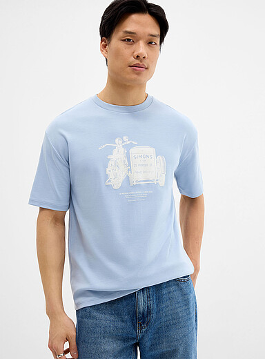 Simons Baby Blue 1840 print T-shirt <b>Our History, Our Heritage Collection</b> Unisex for women