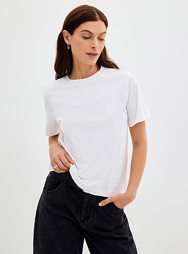 Le t-shirt d&eacute;contract&eacute; coton pima