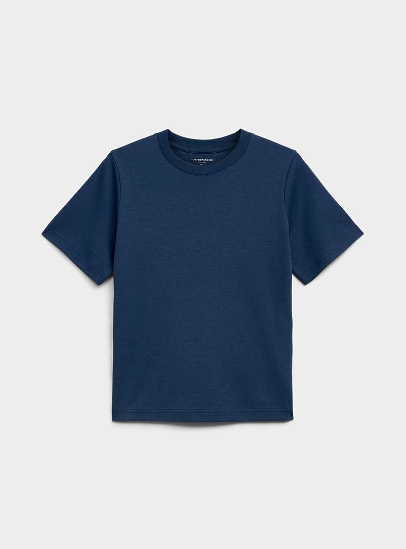 Contemporaine Hazelnut Pima cotton relaxed T-shirt for women