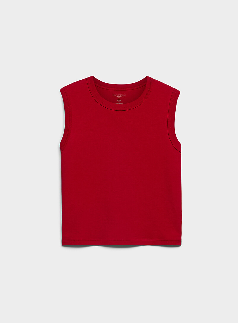 Boxy-Fit Pima Cotton Cami