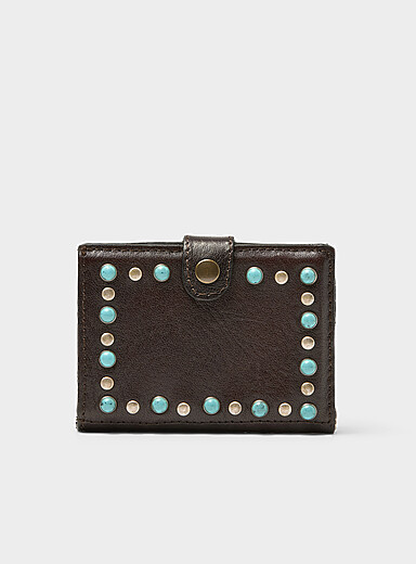 Le miniportefeuille accents turquoises