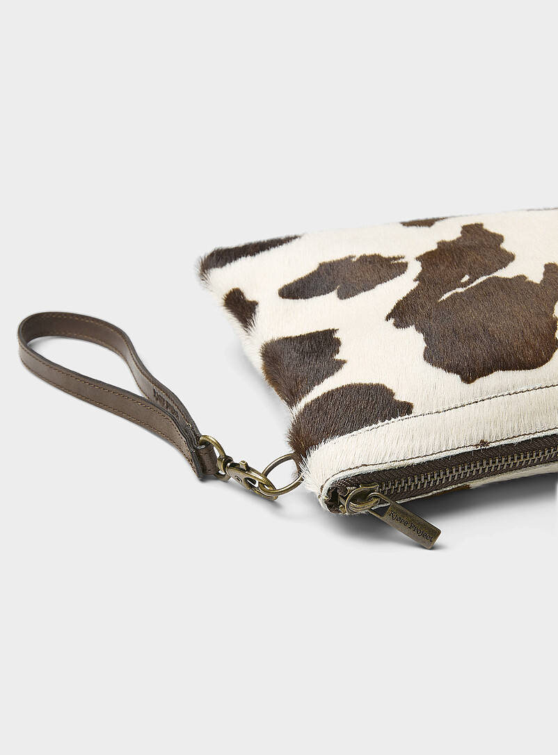 Cowhide pattern fuzzy shoulder bag | Kjøre Project | Men's