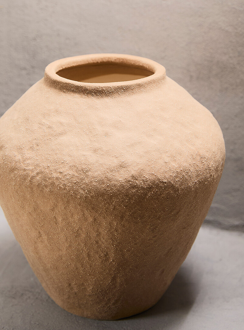 Simons Maison: Le vase terre cuite Brun clair