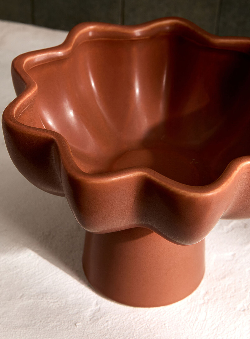 Geometric flower decorative bowl product image 2