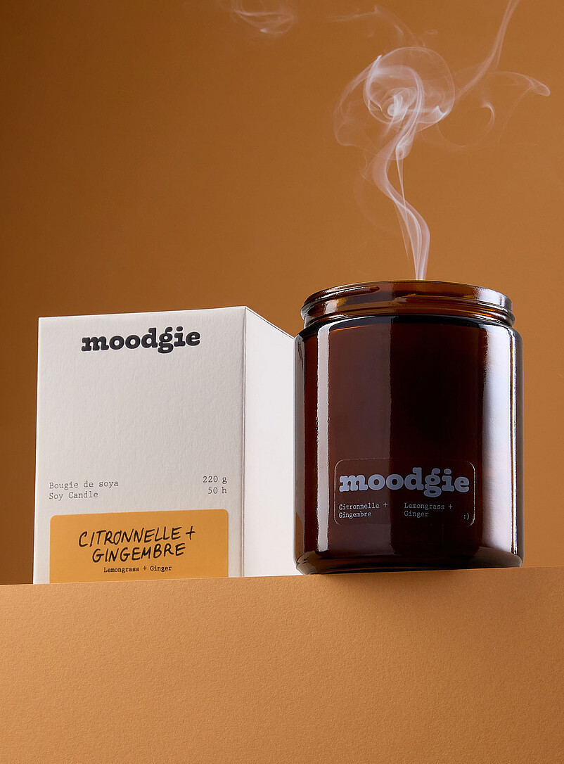 Lemongrass ginger scented candle product image (primary)