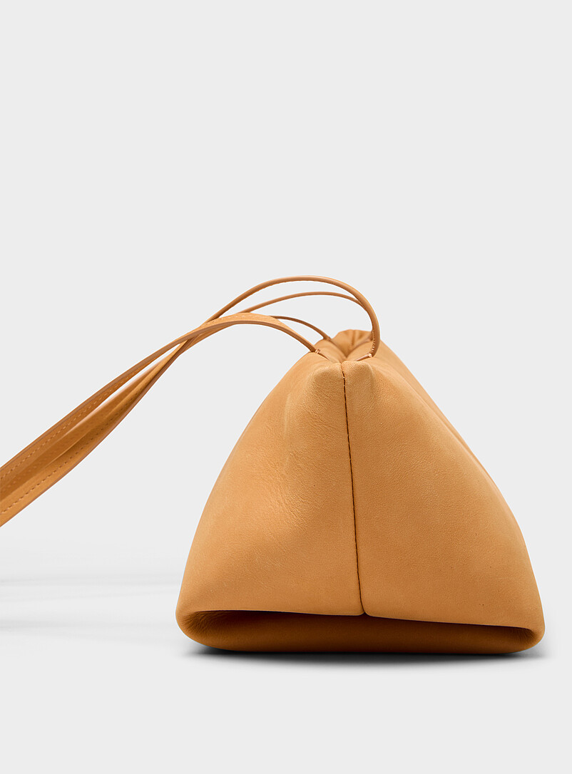 Boulevard elongated nubuck leather shoulder bag product image 2