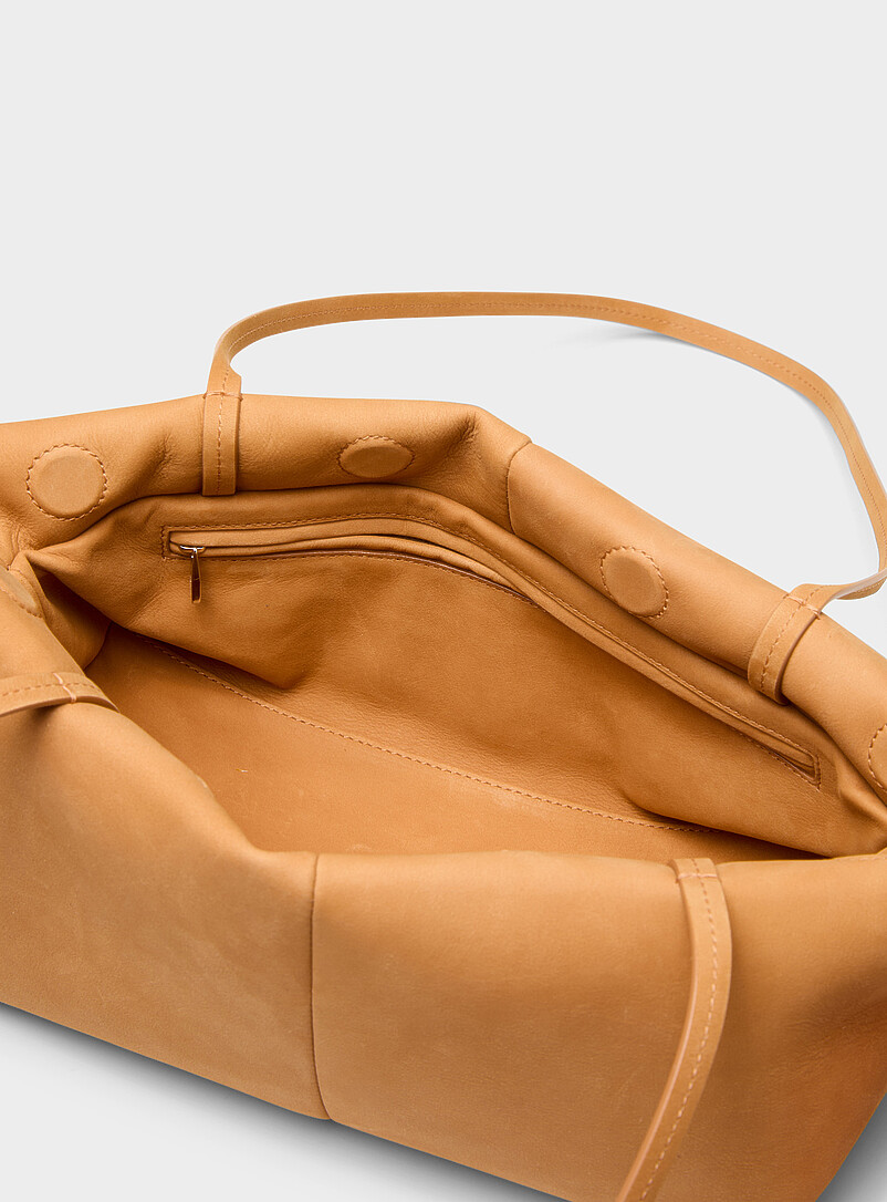 Boulevard elongated nubuck leather shoulder bag product image 3