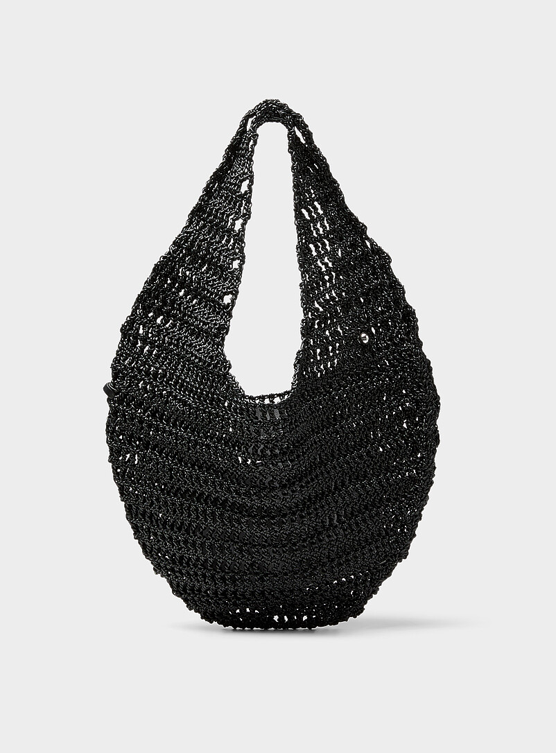 Market round knotted leather hobo bag product image (primary)