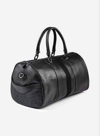 Le sac polochon en cuir tannage v&eacute;g&eacute;tal