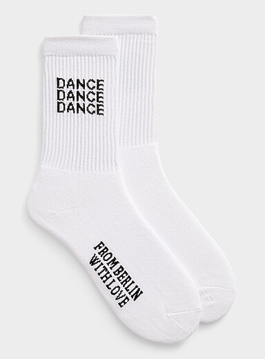 Dance Dance Dance ribbed socks