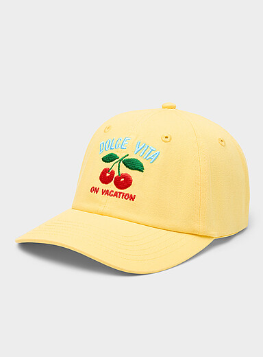 La casquette jaune beurre Dolce Vita