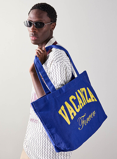 Vacanza blue tote