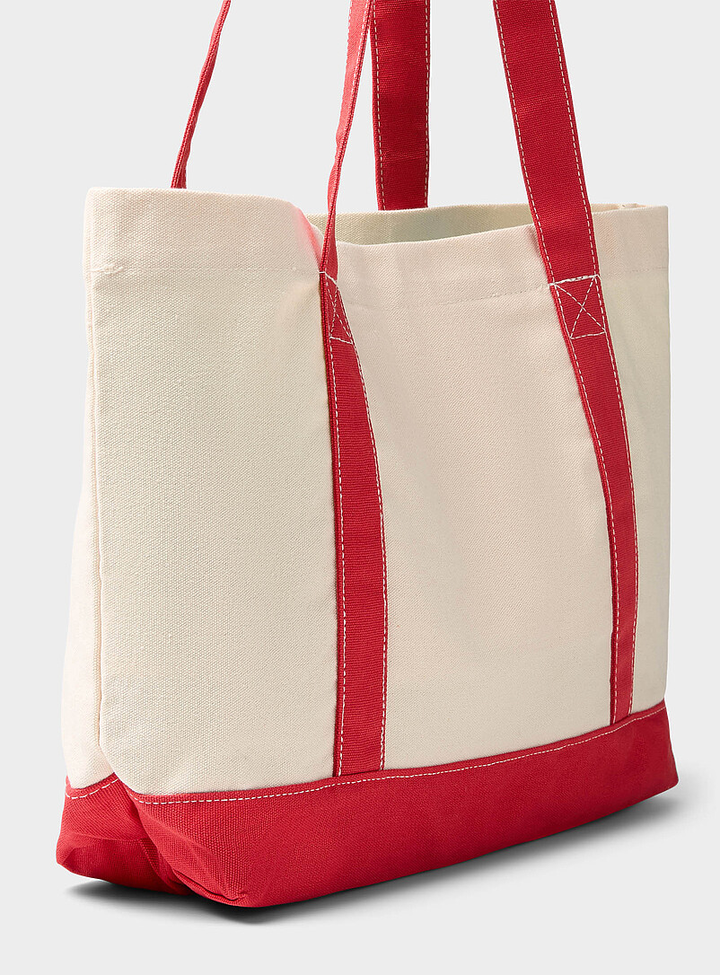 Red handle and logo tote product image 2