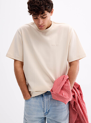 Nat embossed-logo T-shirt