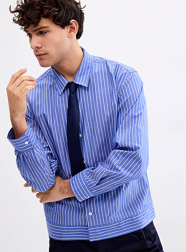 Reed pyjama-stripe shirt <b>Relaxed fit</b>