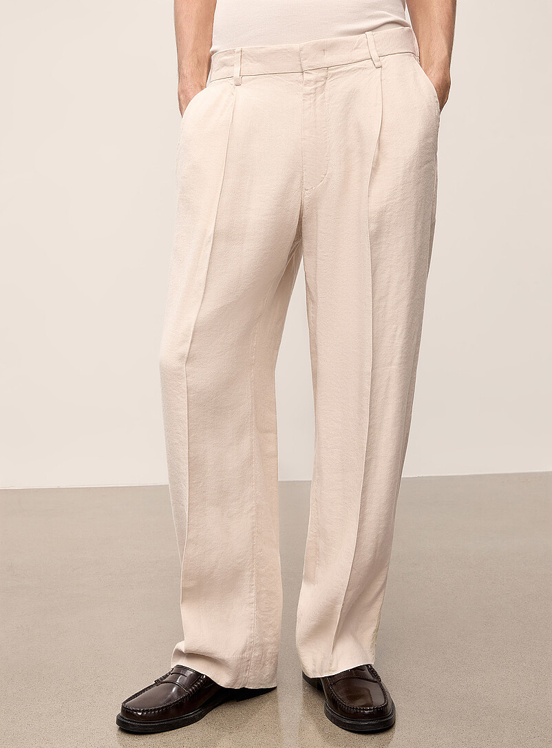 Textured pleated linen pant Relaxed fit | NN. 07 | | Simons